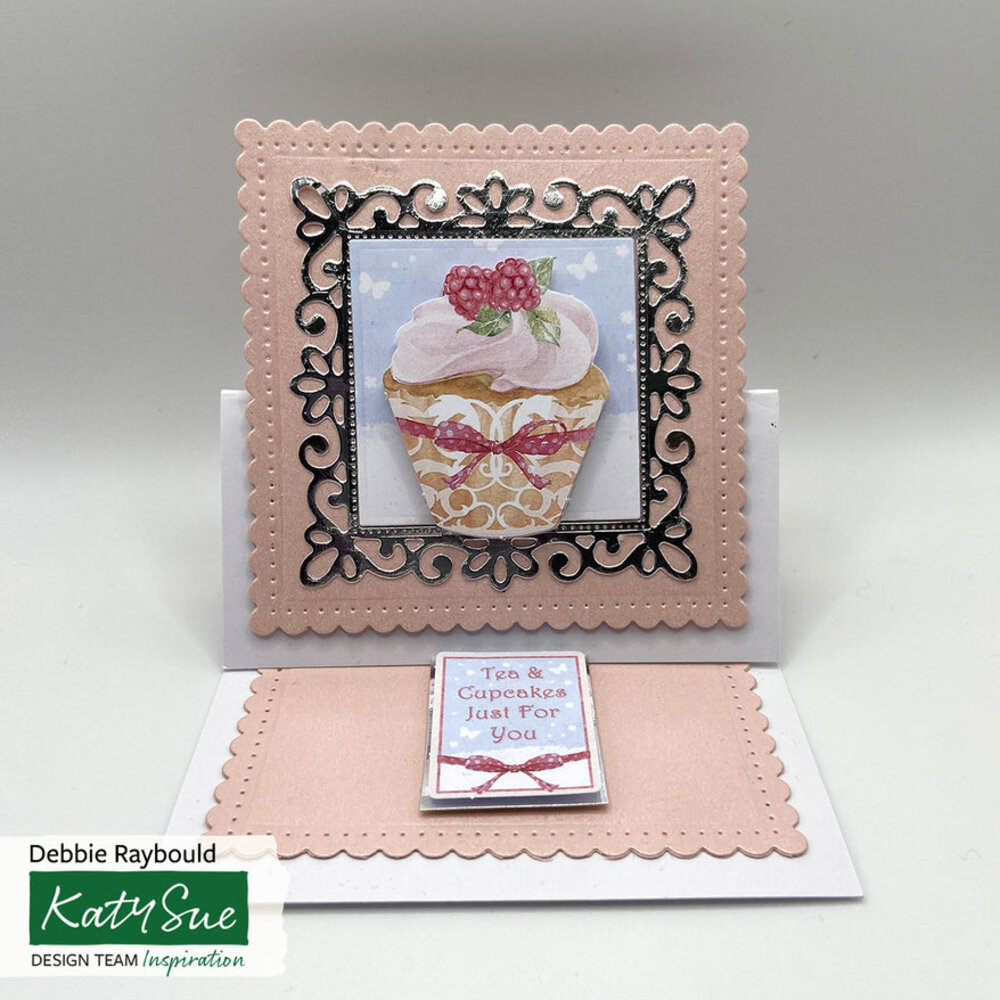 Katy Sue Designs Teacups, Flowers and Cake 3D Die-Cut Decoupage (3pcs) (11-DCD569)