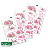 Katy Sue Designs Tumbling Roses 3D Die-Cut Decoupage (3pcs) (11-DCD607)
