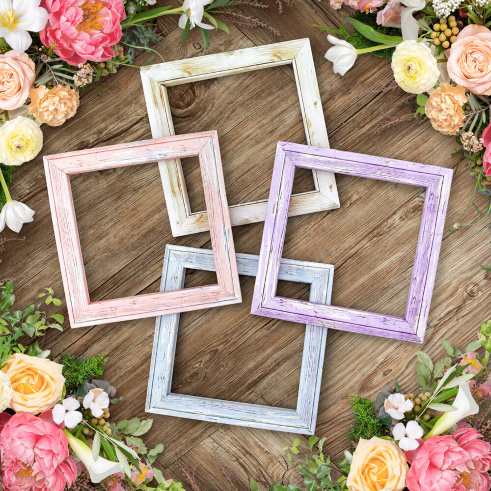 Katy Sue Designs Rustic Wood Effect 6x6 Inch Box Frames (12pcs) (13-BOX157WOE)