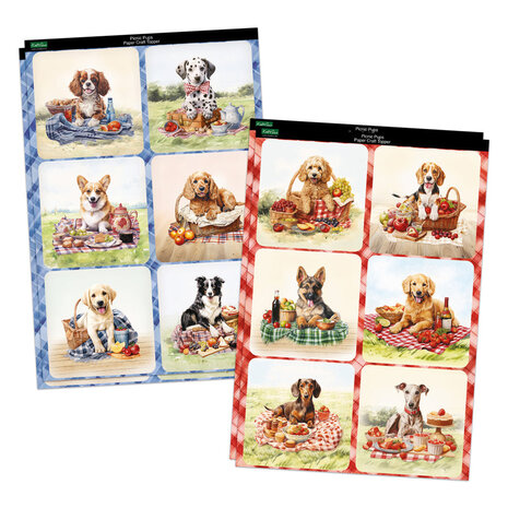 Katy Sue Designs Picnic Pups Die Cut Topper & Decoupage Collection (17-10084PUP)