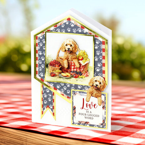 Katy Sue Designs Picnic Pups Die Cut Topper & Decoupage Collection (17-10084PUP)