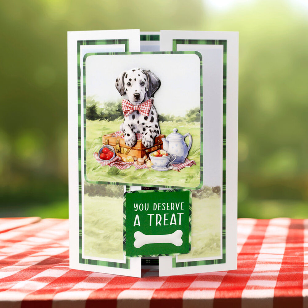 Katy Sue Designs Picnic Pups Die Cut Topper & Decoupage Collection (17-10084PUP)
