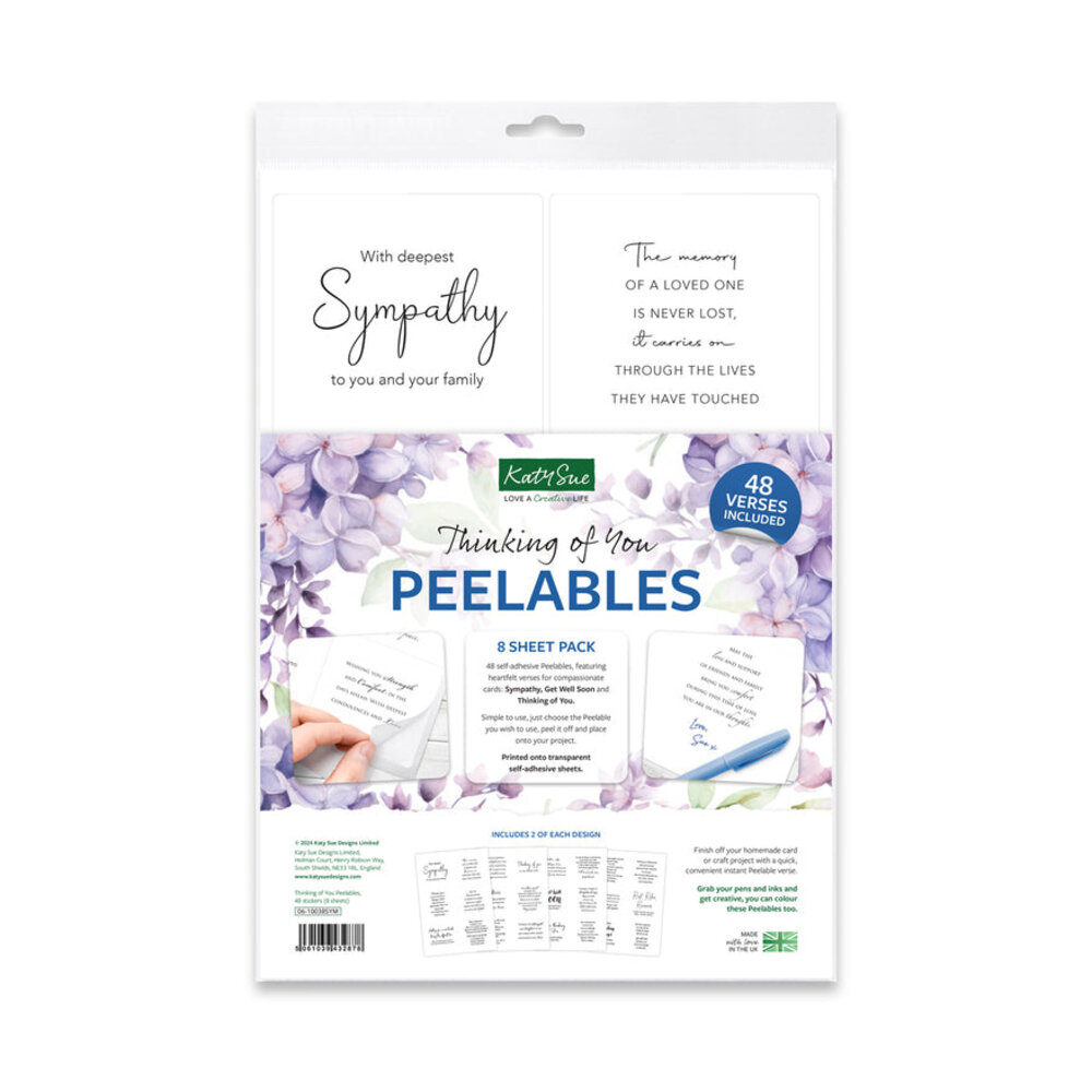 Katy Sue Designs Thinking of You Peelables (48pcs) (06-10038SYM)