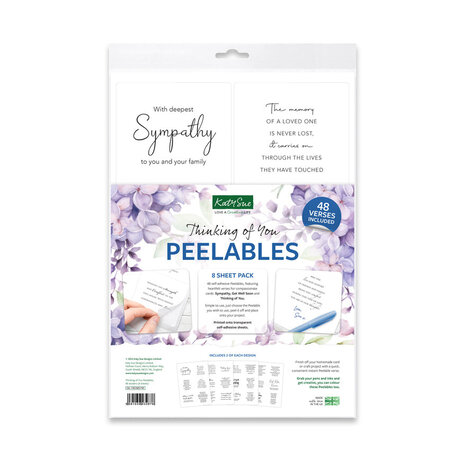 Katy Sue Designs Thinking of You Peelables (48pcs) (06-10038SYM)
