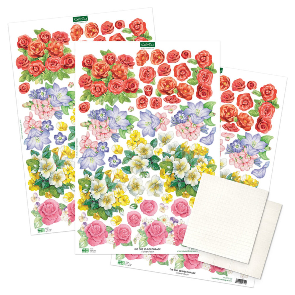 Katy Sue Designs Flower Patch Pots Card Making Kit (17-10075FPP)