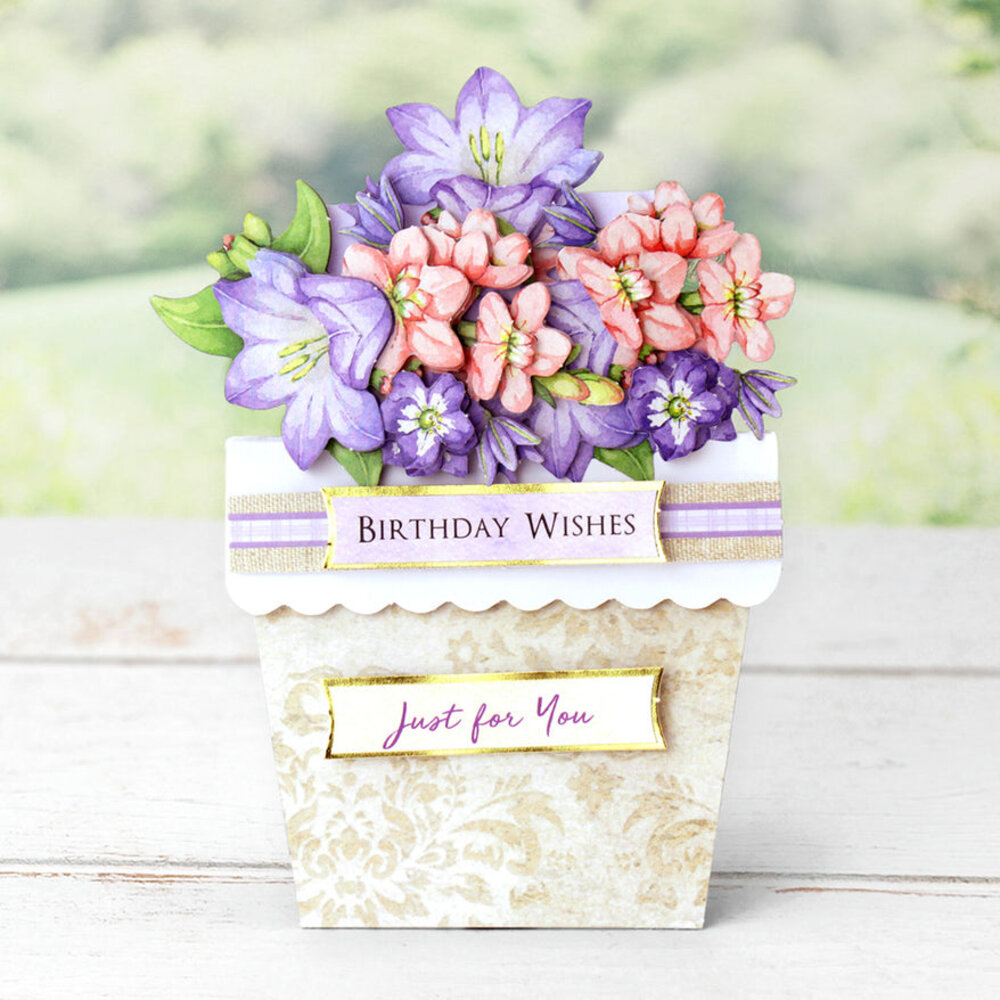 Katy Sue Designs Flower Patch Pots Card Making Kit (17-10075FPP)