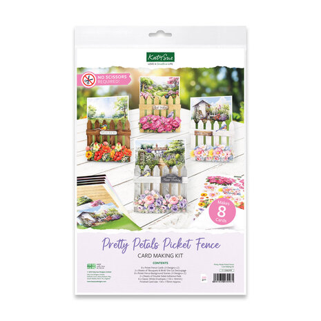 Katy Sue Designs Pretty Petals Picket Fence Card Making Kit (17-10082PPF)