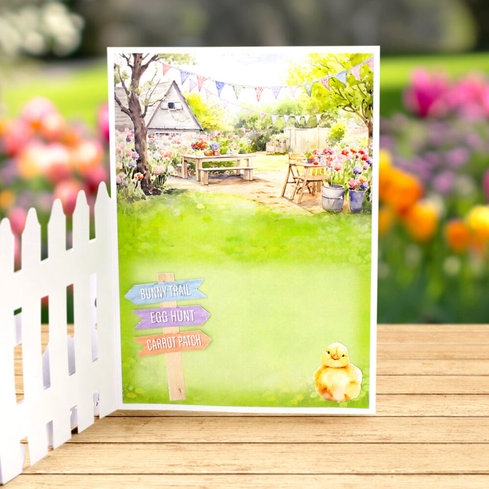 Katy Sue Designs Spring Garden Picket Fence Card Making Kit (17-10097SGP)