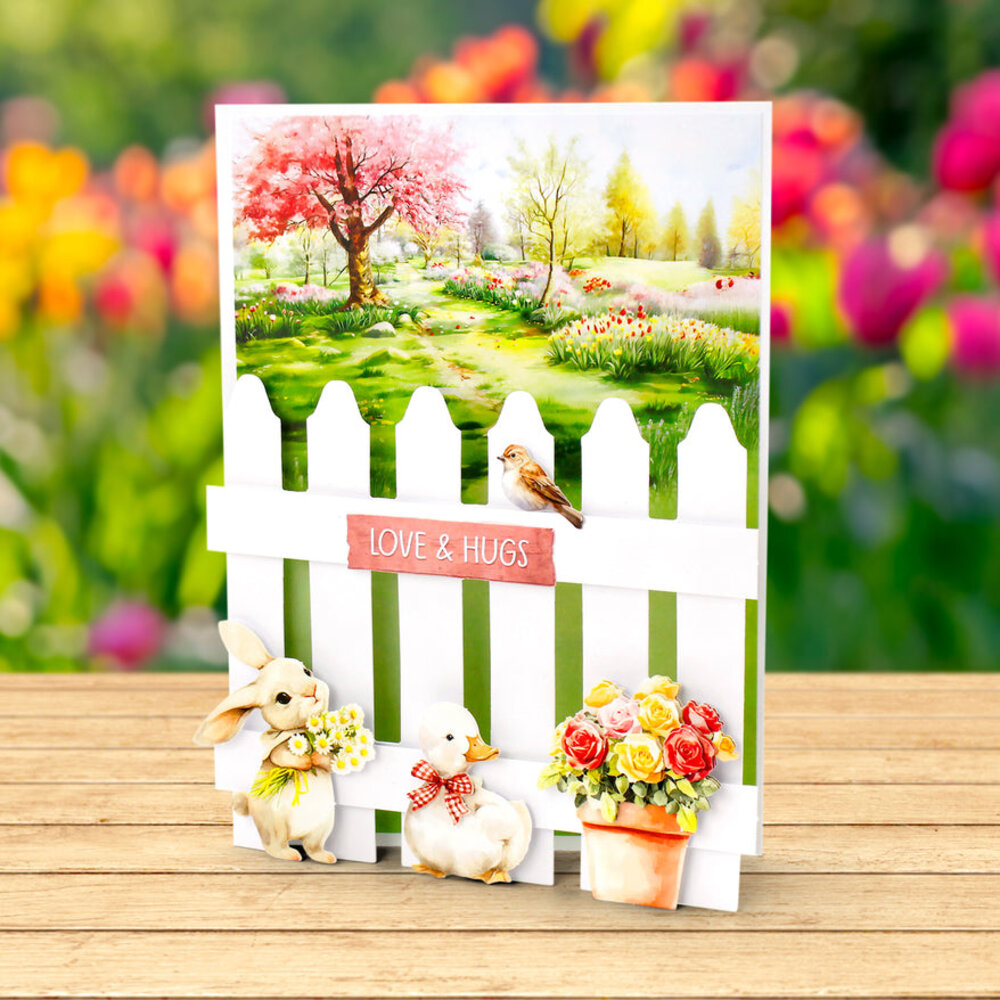 Katy Sue Designs Spring Garden Picket Fence Card Making Kit (17-10097SGP)