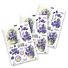 Katy Sue Designs Vases of Pansies 3D Die-Cut Decoupage (3pcs) (11-DCD608) Katy Sue Designs Vases of Pansies 3D Die-Cut Decoupage (3pcs) (11-DCD608)