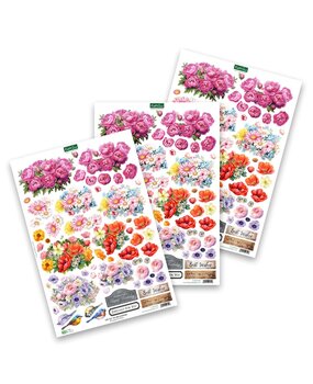Katy Sue Designs Bouquets & Birds 3D Die-Cut Decoupage (3pcs) (11-DCD704)