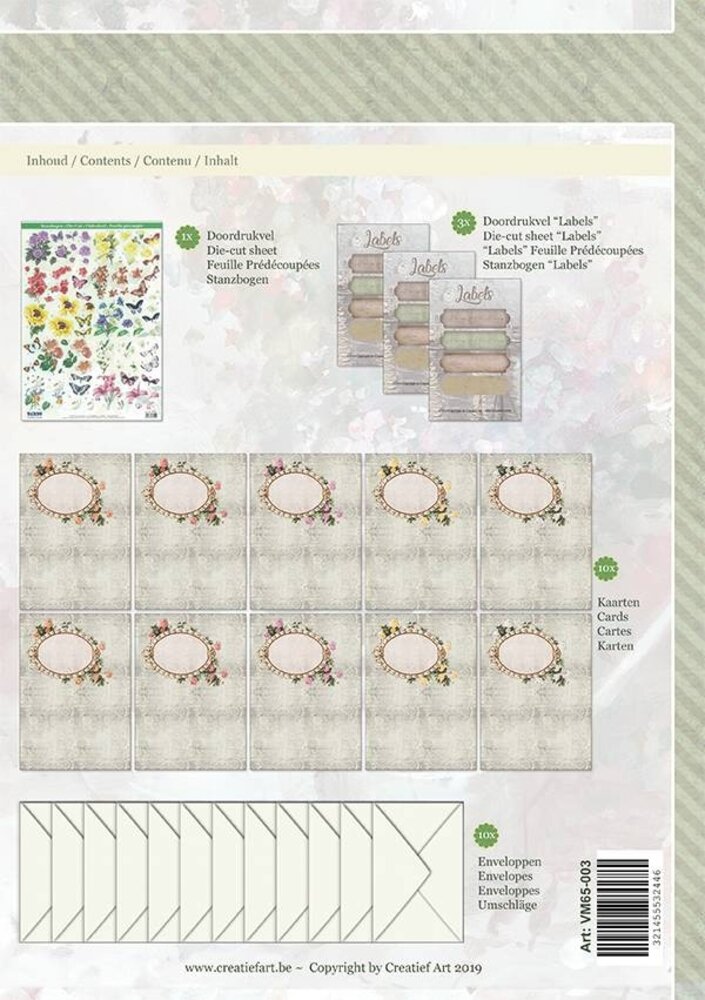 Creatief Art Bloemen & Vlinders 02 Card Kit Collection (VM65-003) Creatief Art Bloemen & Vlinders 02 Card Kit Collection (VM65-003)