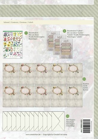Creatief Art Bloemen & Vlinders 02 Card Kit Collection (VM65-003) Creatief Art Bloemen & Vlinders 02 Card Kit Collection (VM65-003)