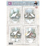 Creatief Art Christmas Cabin Card Kit (SWK85-0125)