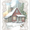 Creatief Art Christmas Cabin Card Kit (SWK85-0125) Creatief Art Christmas Cabin Card Kit (SWK85-0125)