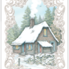 Creatief Art Christmas Cabin Card Kit (SWK85-0125) Creatief Art Christmas Cabin Card Kit (SWK85-0125)