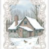 Creatief Art Christmas Cabin Card Kit (SWK85-0125) Creatief Art Christmas Cabin Card Kit (SWK85-0125)