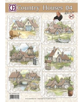 Creatief Art Country Houses 04 Card Kit (SWK85-0126)