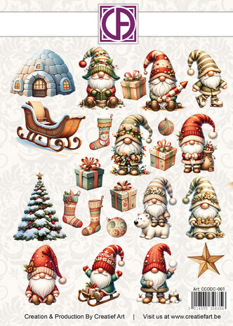 Creatief Art Cozy Gnomes Die-Cuts Creative CutOuts (23pcs) (CCODC-001) Creatief Art Cozy Gnomes Die-Cuts Creative CutOuts (23pcs) (CCODC-001)