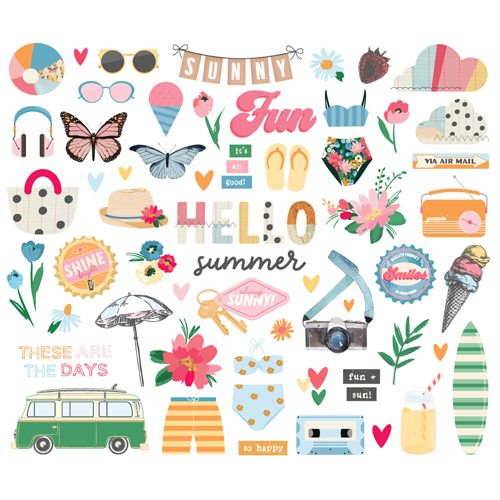 Simple Stories Sunny Days Bits & Pieces (24518) (OUTLET)