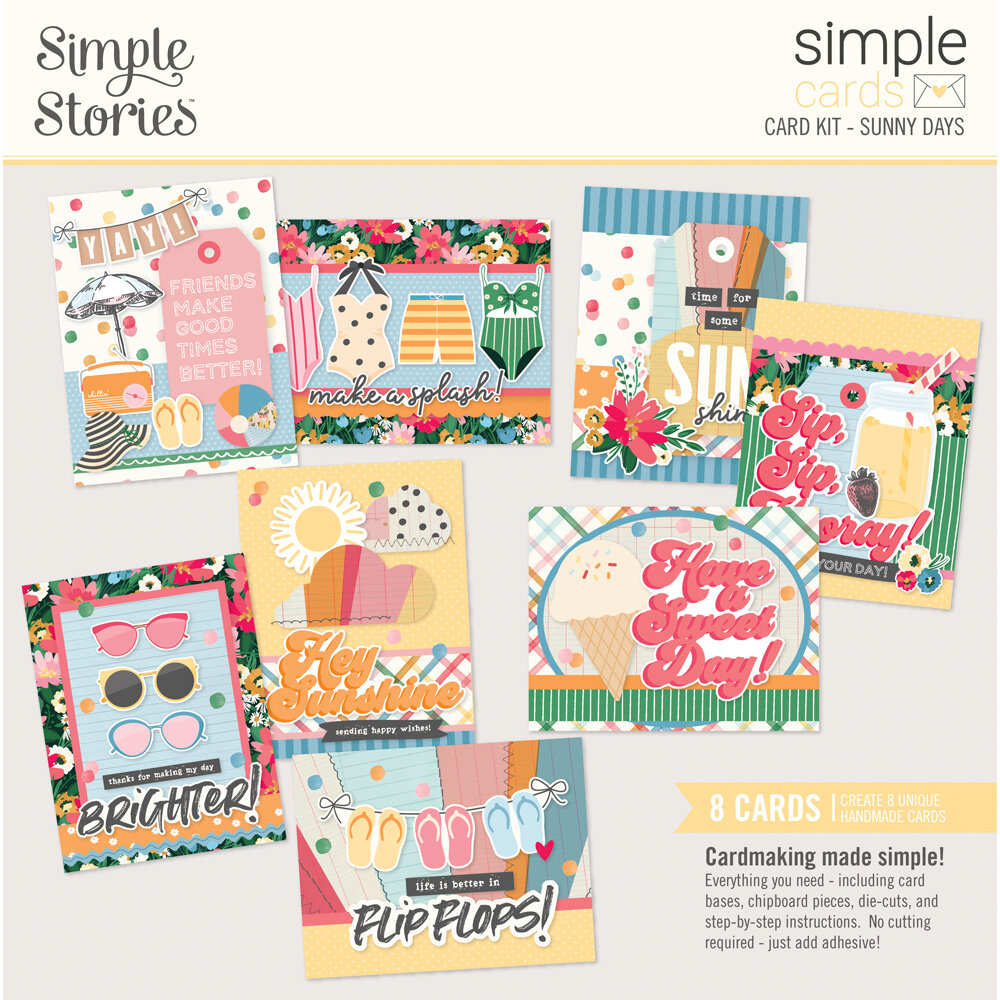 Simple Stories Sunny Days Simple Cards Kit (24527) (OUTLET)