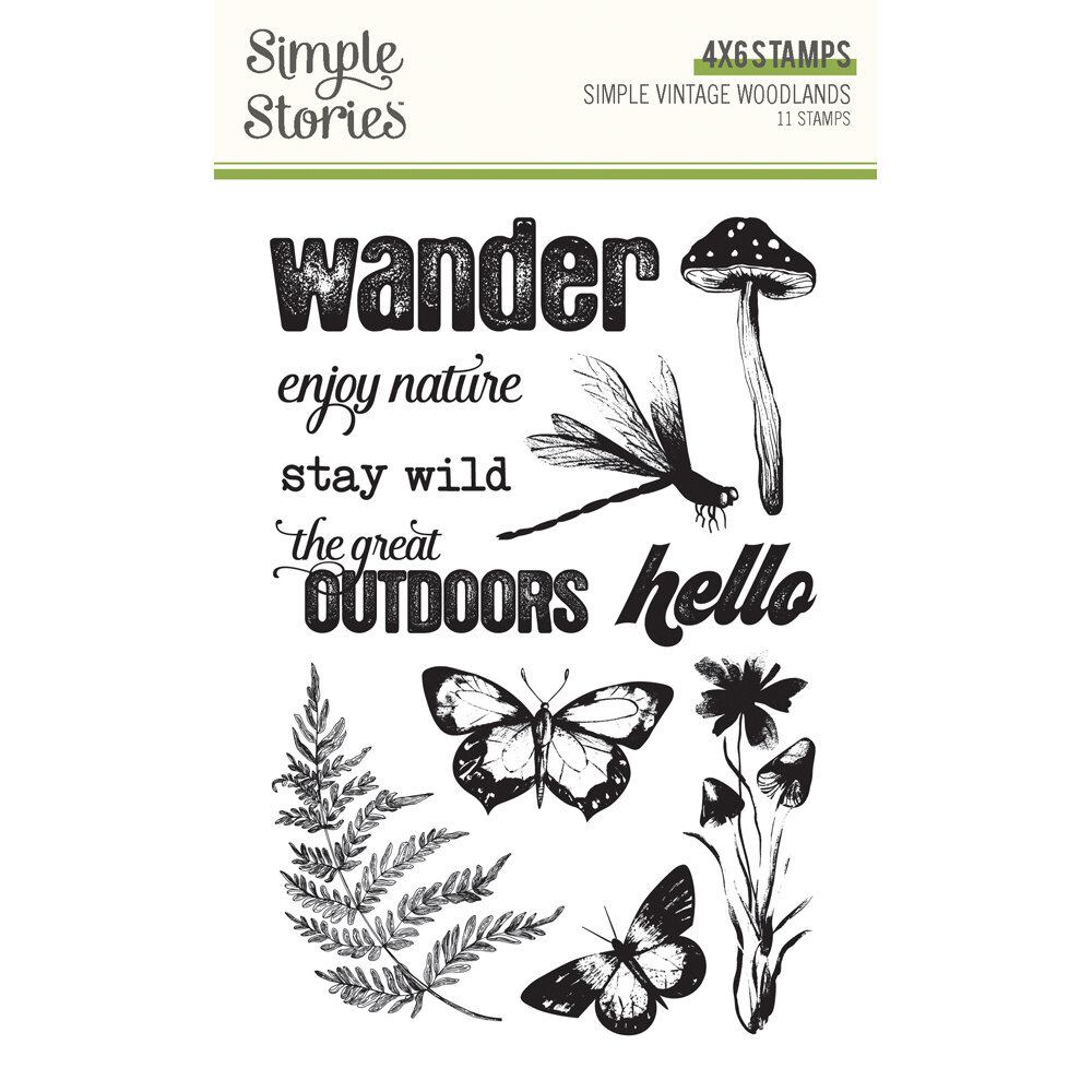 Simple Stories Simple Vintage Woodlands Clear Stamps (24720)