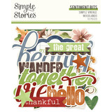 Simple Stories Simple Vintage Woodlands Sentiment Bits & Pieces (24725)