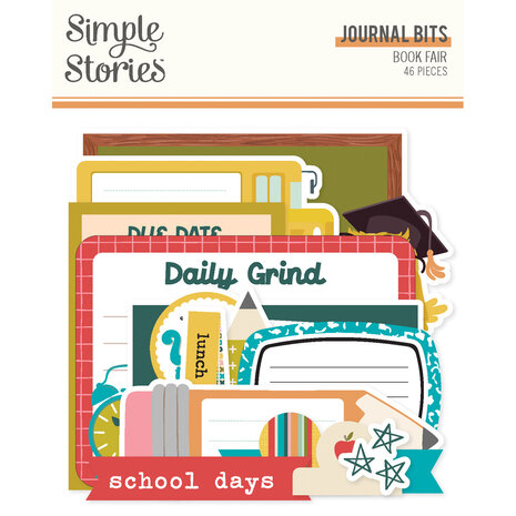 Simple Stories Book Fair Journal Bits & Pieces (24619)