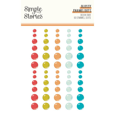 Simple Stories Book Fair Glossy Enamel Dots (24624)
