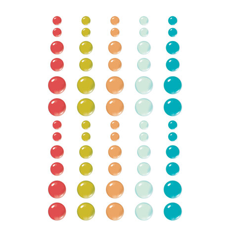 Simple Stories Book Fair Glossy Enamel Dots (24624)