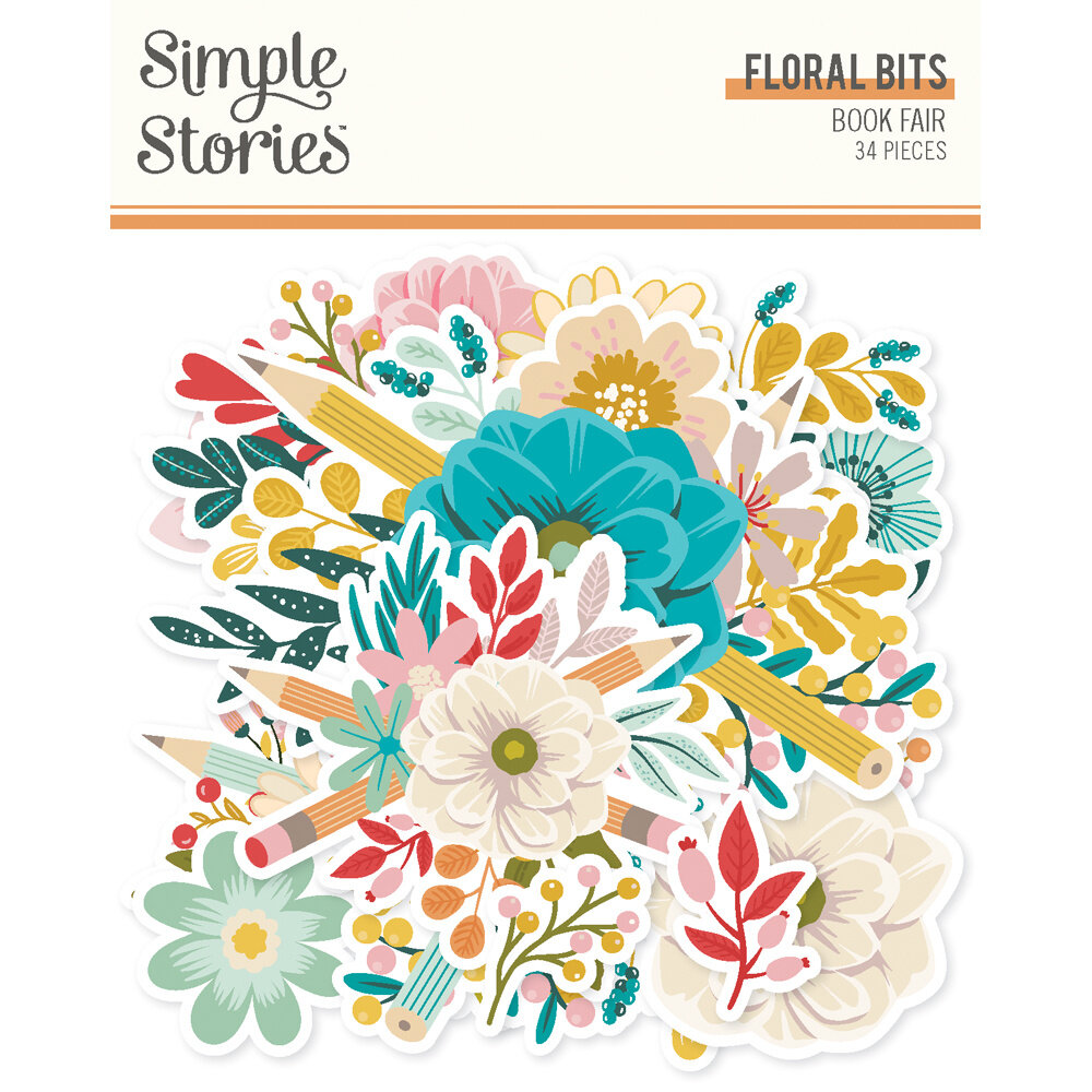 Simple Stories Book Fair Floral Bits & Pieces (24620)