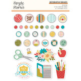 Simple Stories Book Fair Decorative Brads (24623)