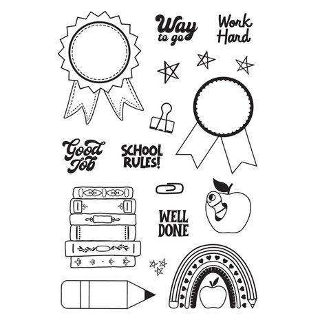 Simple Stories Book Fair Clear Stamps (24616)