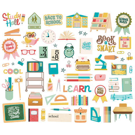 Simple Stories Book Fair Bits & Pieces (24618) (OUTLET)