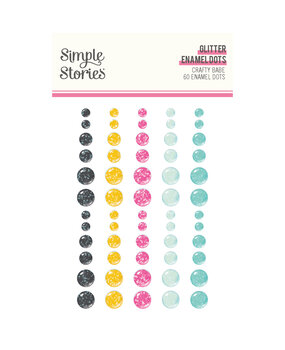 Simple Stories Crafty Babe Glitter Enamel Dots (24313)