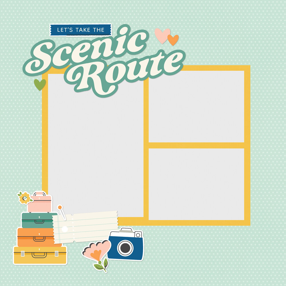 Simple Stories Happy Travels Simple Pages Pieces (24426)