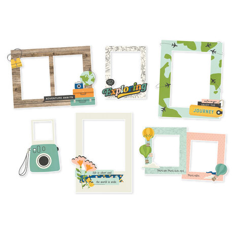 Simple Stories Happy Travels Chipboard Frames (24422)