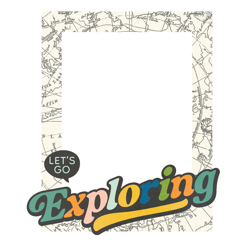 Simple Stories Happy Travels Chipboard Frames (24422)