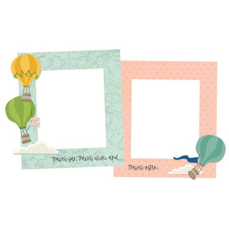 Simple Stories Happy Travels Chipboard Frames (24422)