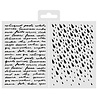 Aladine Stencil 13x18cm Written Words & Drops (81258) Aladine Stencil 13x18cm Written Words & Drops (81258)