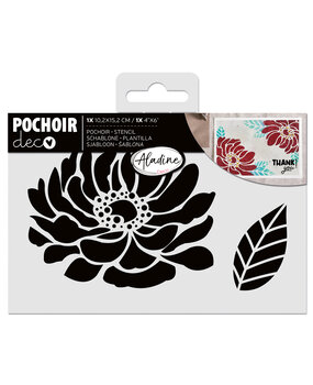 Aladine Stencil 10x15cm Peony (81270)