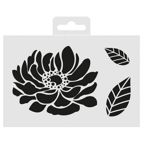 Aladine Stencil 10x15cm Peony (81270) Aladine Stencil 10x15cm Peony (81270)