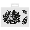 Aladine Stencil 10x15cm Peony (81270) (OUTLET)