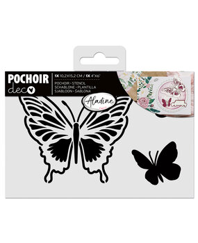 Aladine Stencil 10x15cm Butterfly (81272)