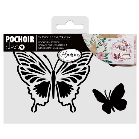 Aladine Stencil 10x15cm Butterfly (81272) (OUTLET) Aladine Stencil 10x15cm Butterfly (81272) (OUTLET)