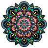 Aladine Dot Painting MDF Board & Stencil 30cm Sun (85505) Aladine Dot Painting MDF Board & Stencil 30cm Sun (85505)
