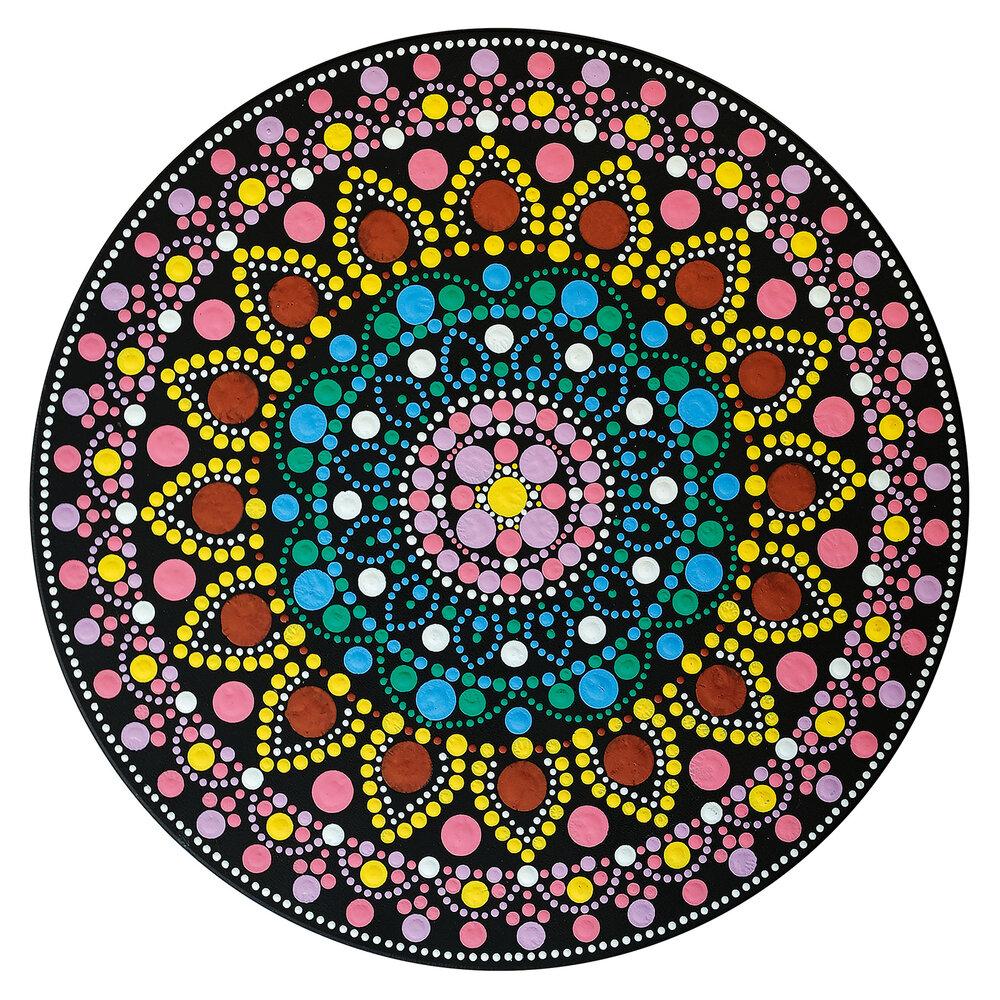 Aladine Dot Painting MDF Board & Stencil 30cm Round (85507) Aladine Dot Painting MDF Board & Stencil 30cm Round (85507)