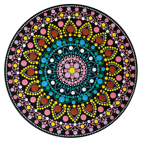 Aladine Dot Painting MDF Board & Stencil 30cm Round (85507) Aladine Dot Painting MDF Board & Stencil 30cm Round (85507)