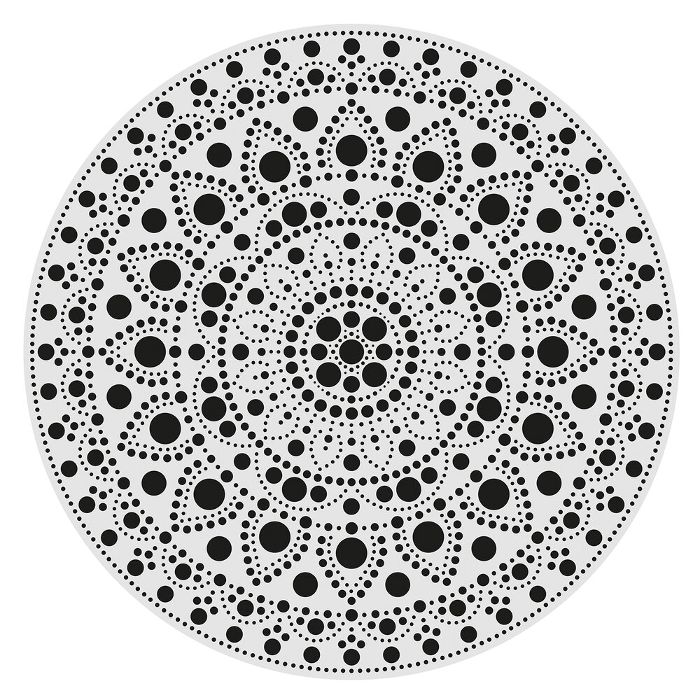 Aladine Dot Painting MDF Board & Stencil 30cm Round (85507) Aladine Dot Painting MDF Board & Stencil 30cm Round (85507)