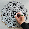 Aladine Dot Painting MDF Board & Stencil 30cm Sun (85505) Aladine Dot Painting MDF Board & Stencil 30cm Sun (85505)